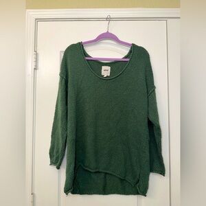 Aerie Forest Green Boucle Sweater